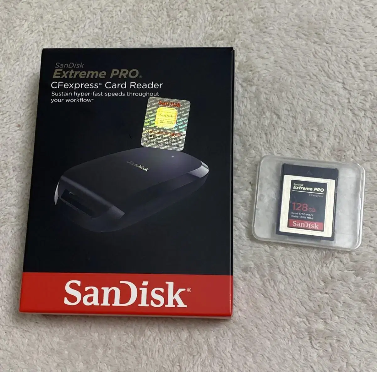 Sandisk ExtremePro CFexpress TypeB 128GB + Reader