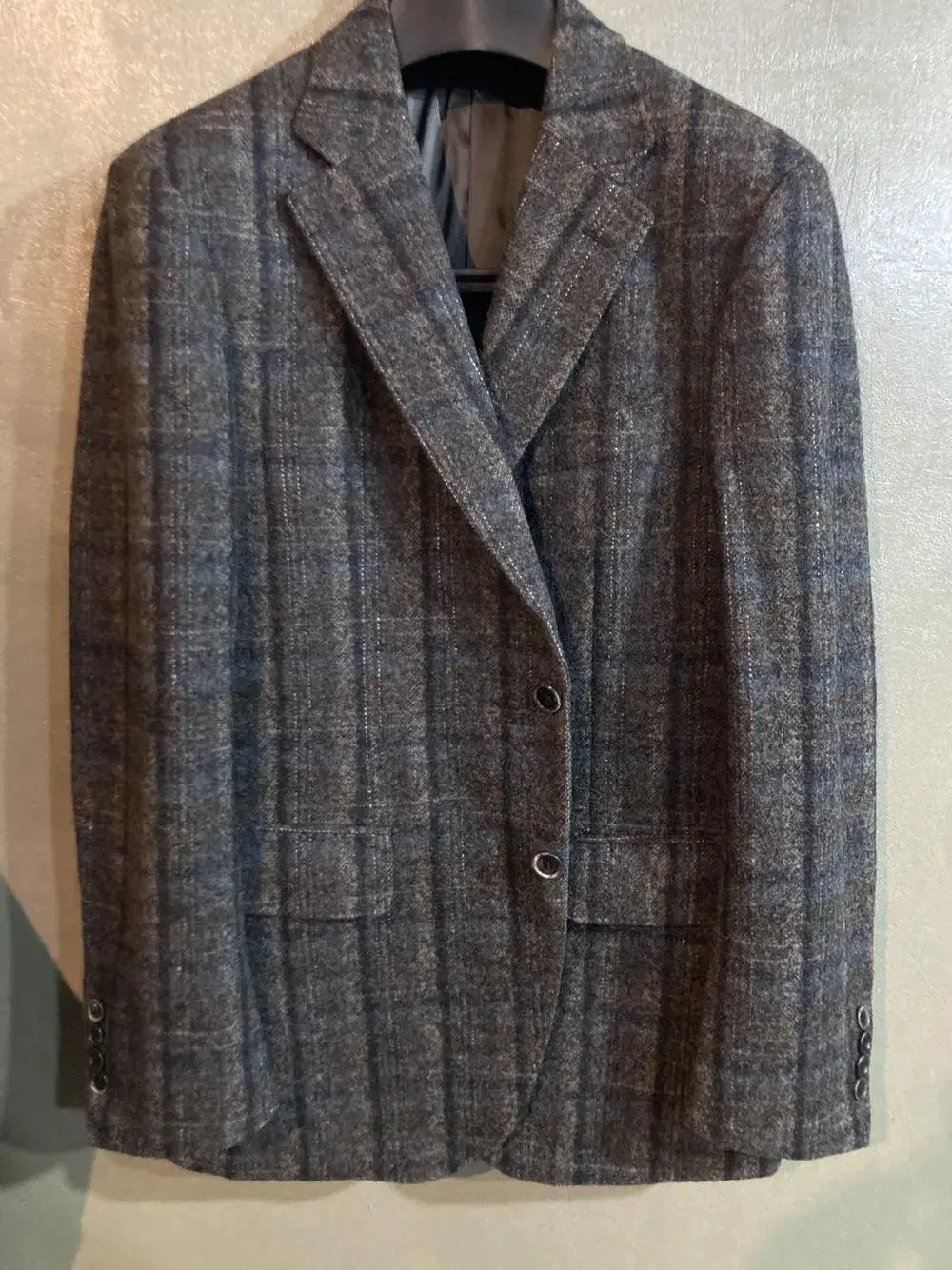 Daks Alpaca Brown Check Jacket