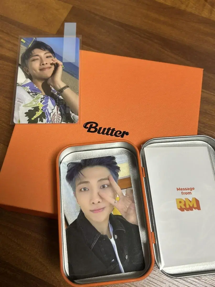 Butter Peach Nam Jun photocard pre-order benefit Message kard Album