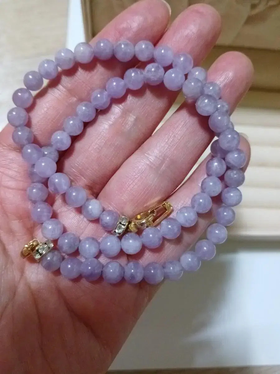 Natural lavender amethyst necklace