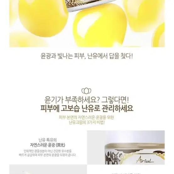 새상품 아리얼 브릴리언트 톤업 EGG 이지지 크림 정가38,000원 미백