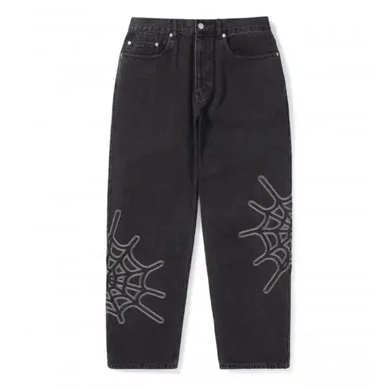 디스이즈네버댓 Web Embroidery Jeans Black M