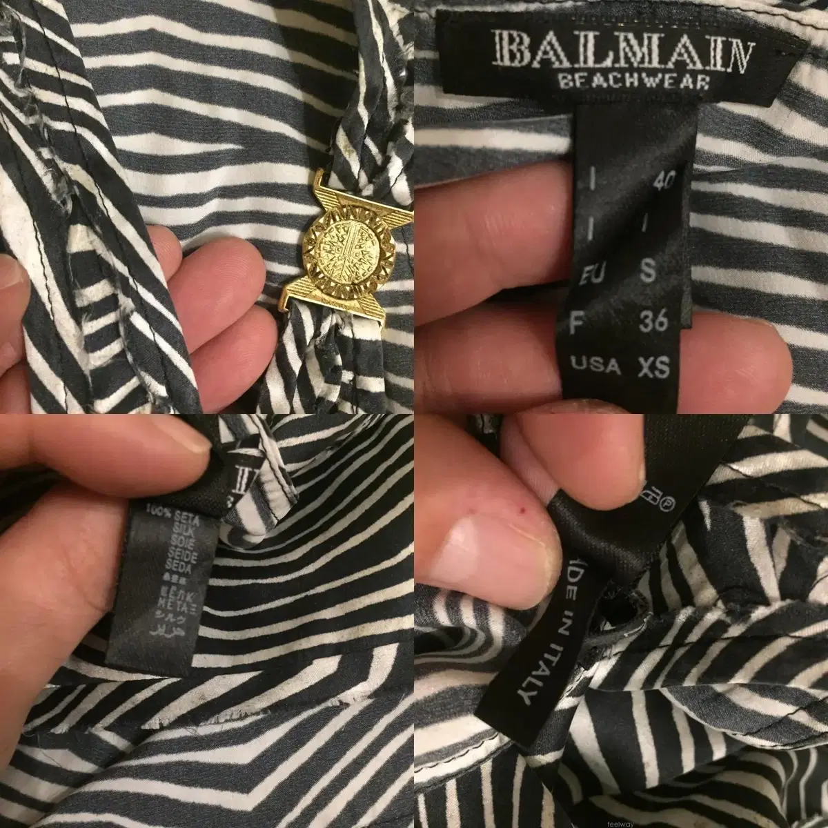 BALMAIN 발망 비치웨어(실크)40/40 사이즈