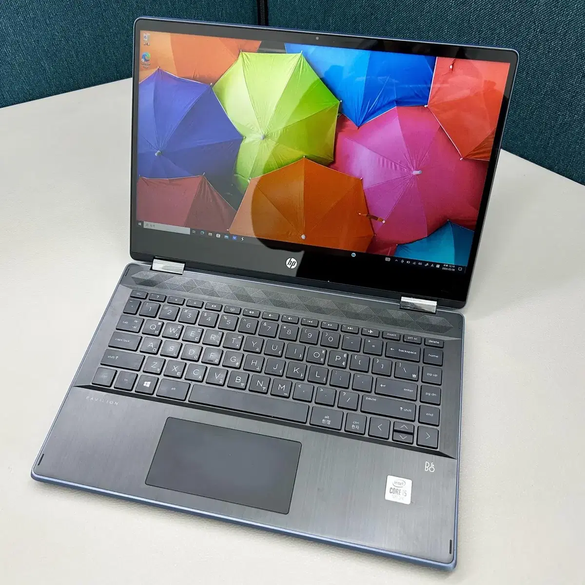 Hp 파빌리온 360도 14인치 노트북 dh1150tu  (상태 좋음)