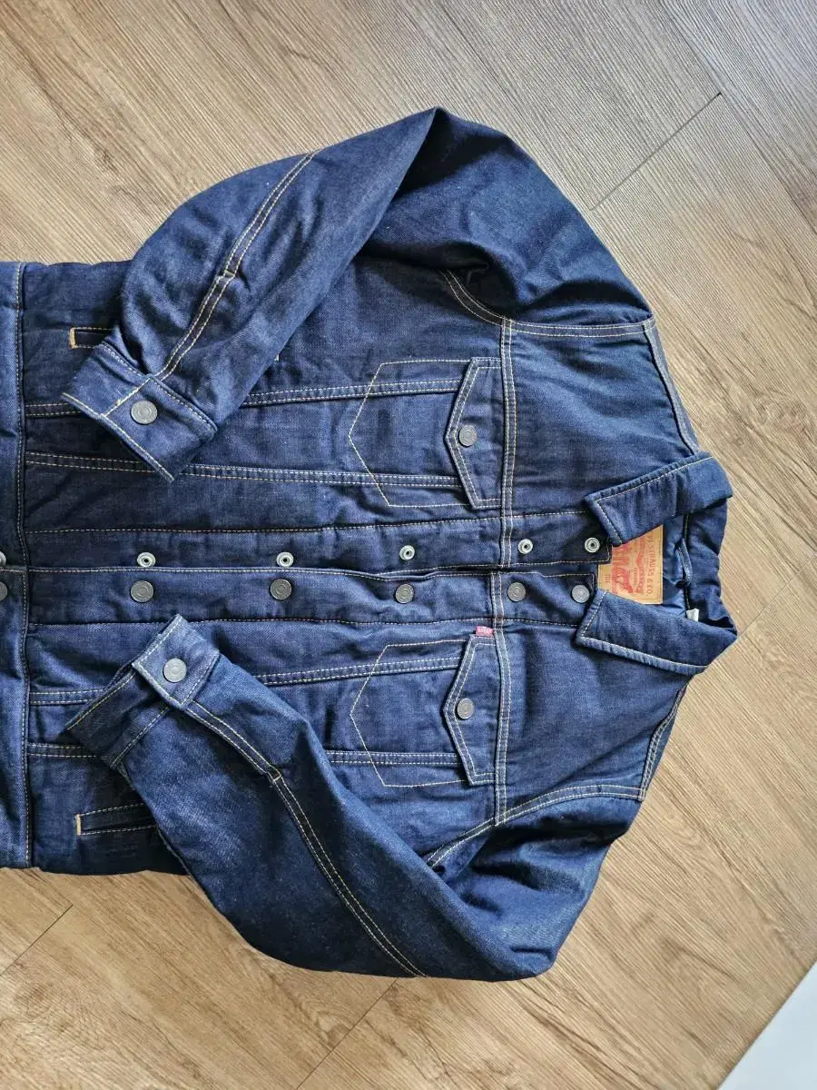 Genuine Levi's Fearless Warm Goose Padded Women Denim Jacket Jeans Jacket Padded