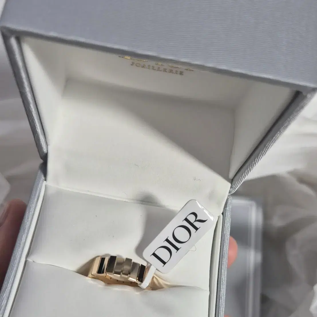 디올 잼 반지 GEM 링 Dior 골드 18K 웨딩링 커플링