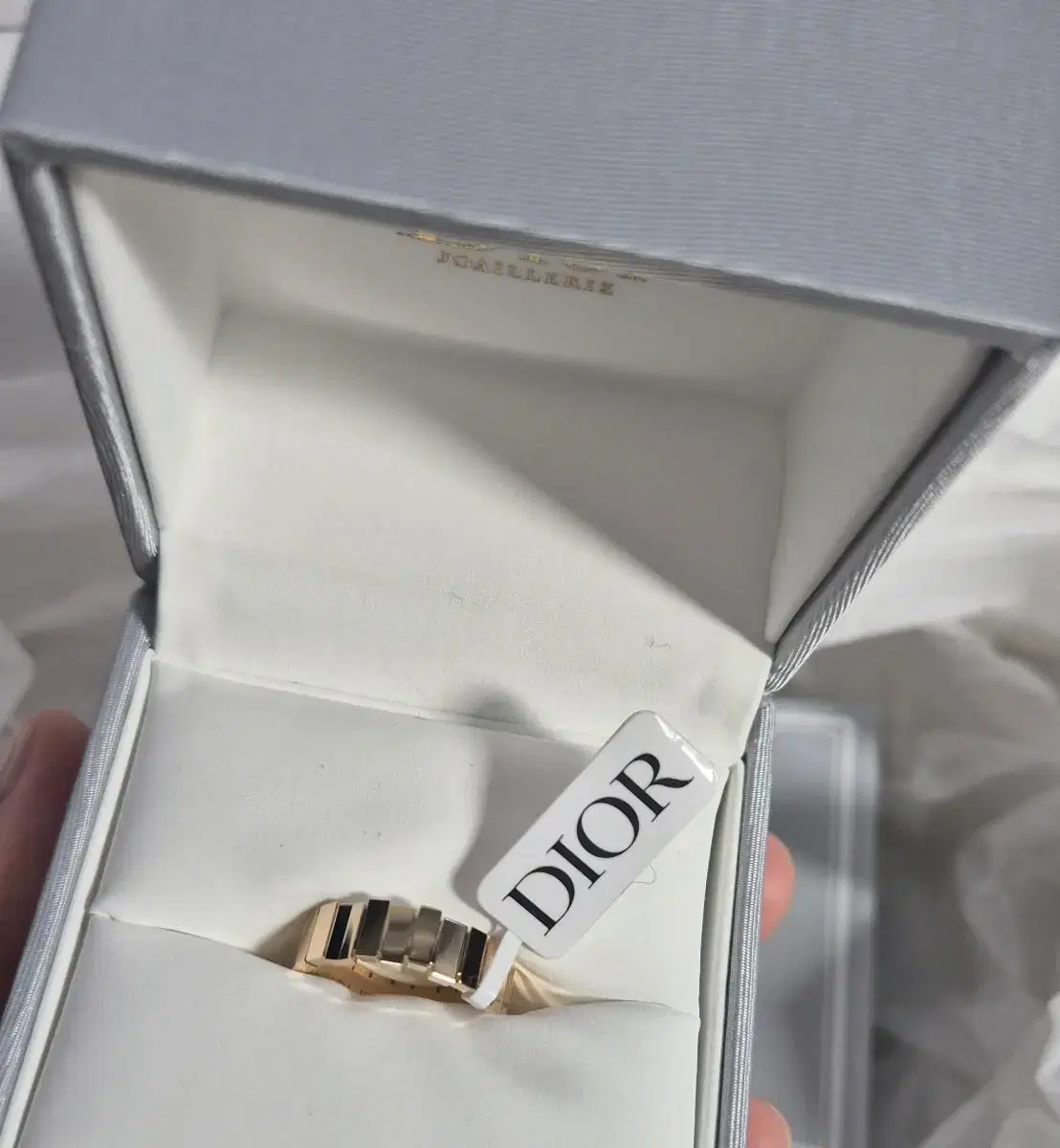 디올 잼 반지 GEM 링 Dior 골드 18K 웨딩링 커플링