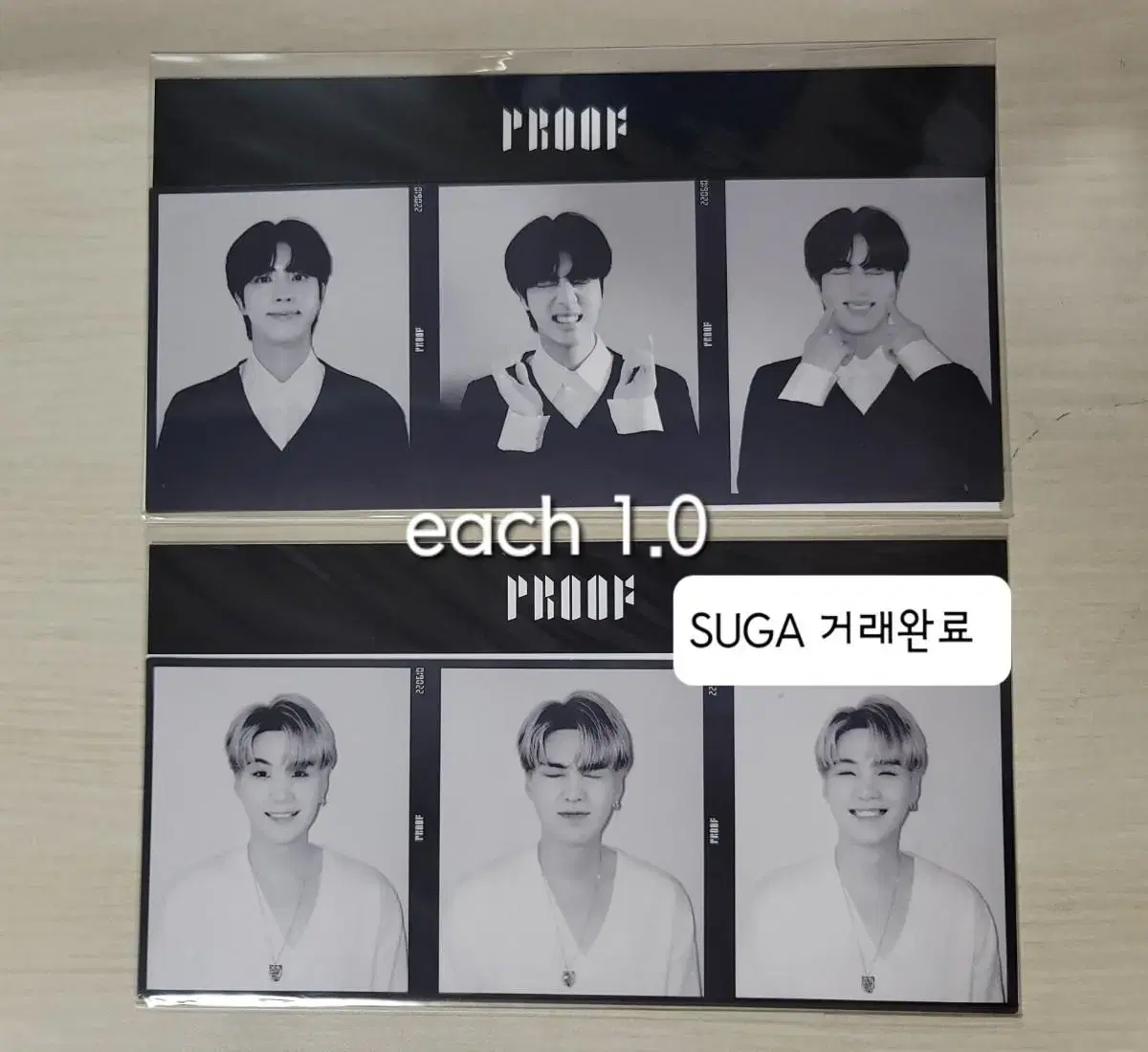 BTS bangtan jin suga PROOF 3CUT weverse pre-order benefit PROOF JIN SUGA