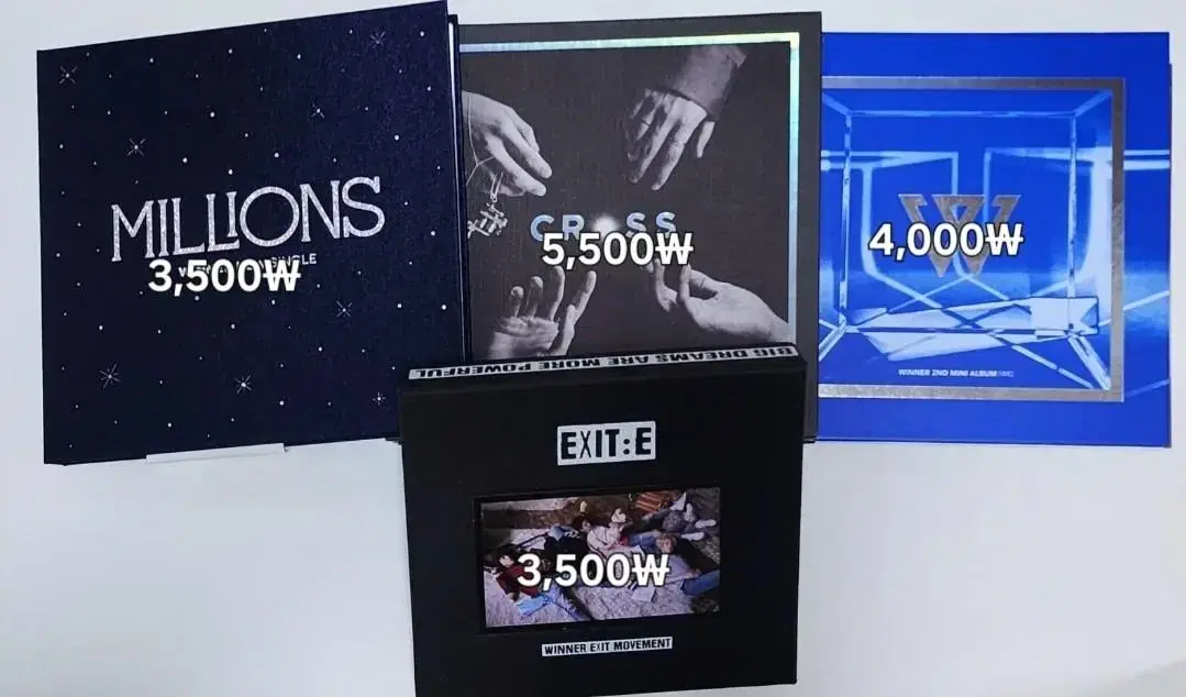 Winner albums, official, unofficial goods