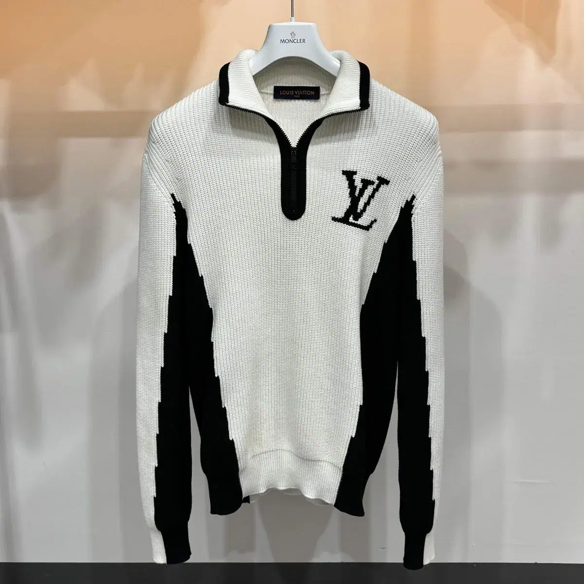 [S+] Louis Vuitton LV Logo Vahn Zip-Up Knit