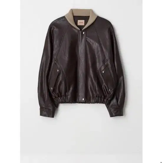 언쿡드 Faux Leather bomber jacket