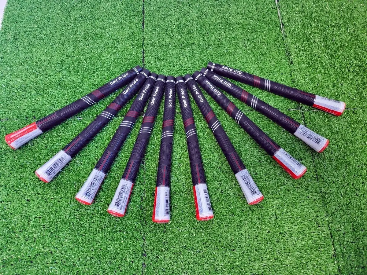 Set of 10 Pride Golf Grips CP2 Red Tactical 58,000 Adjustable