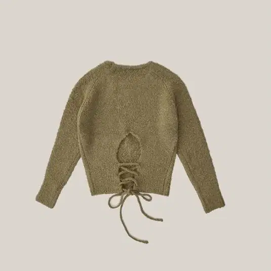 아우로 니트 BACK STRING KNIT [ OLIVE ]