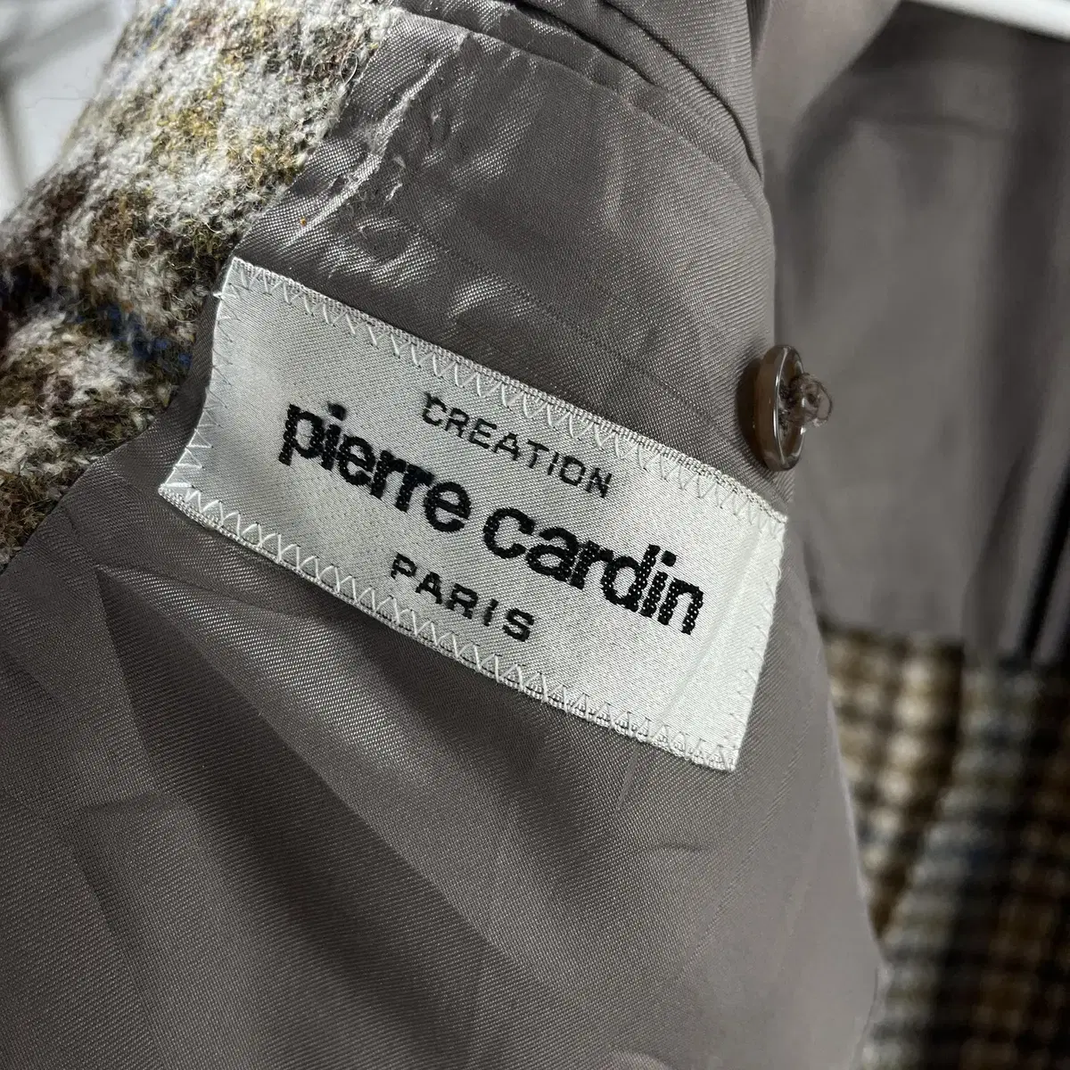 PIERRE CARDIN wool 100% check jacket