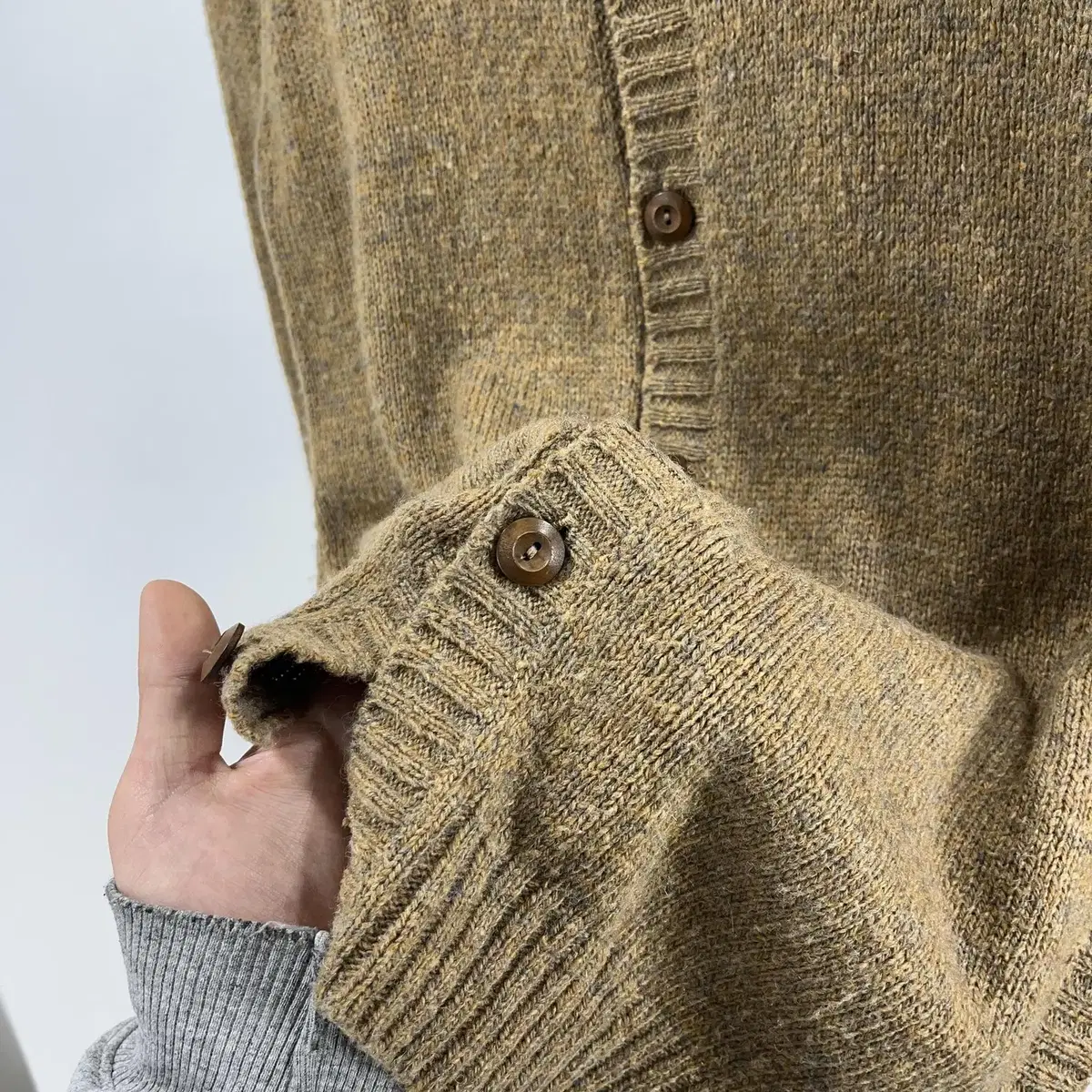 CUBE SUGAR wool cardigan