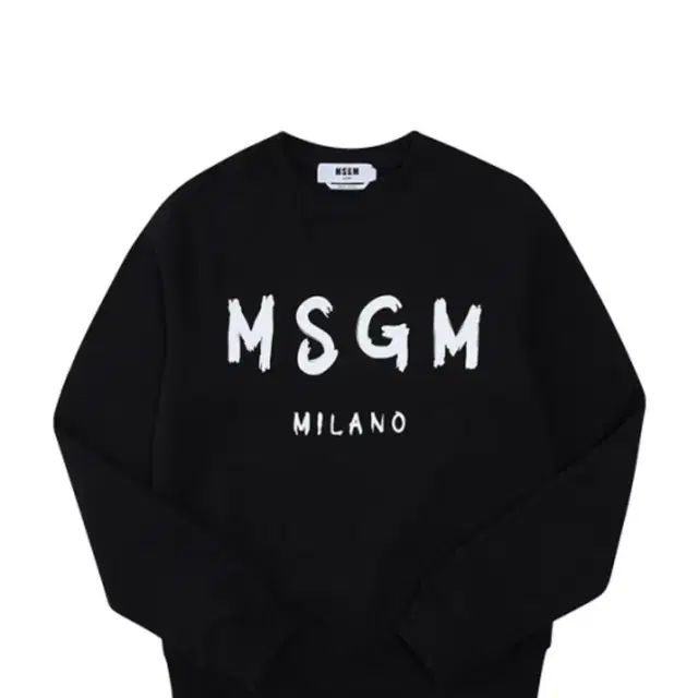 Msgm 브러쉬드로고 여성 맨투맨 S사이즈 블랙색상