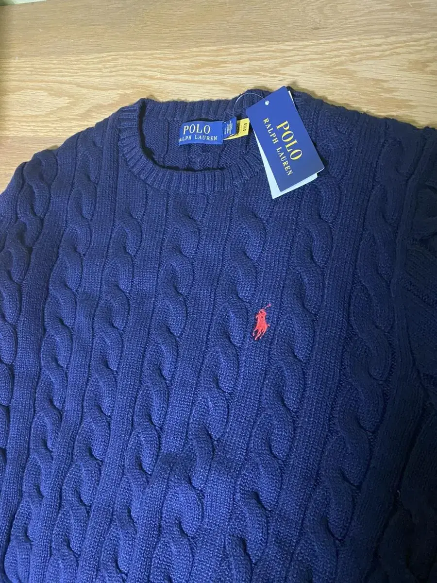 Polo Ralph Lauren Cable Knit Navy L