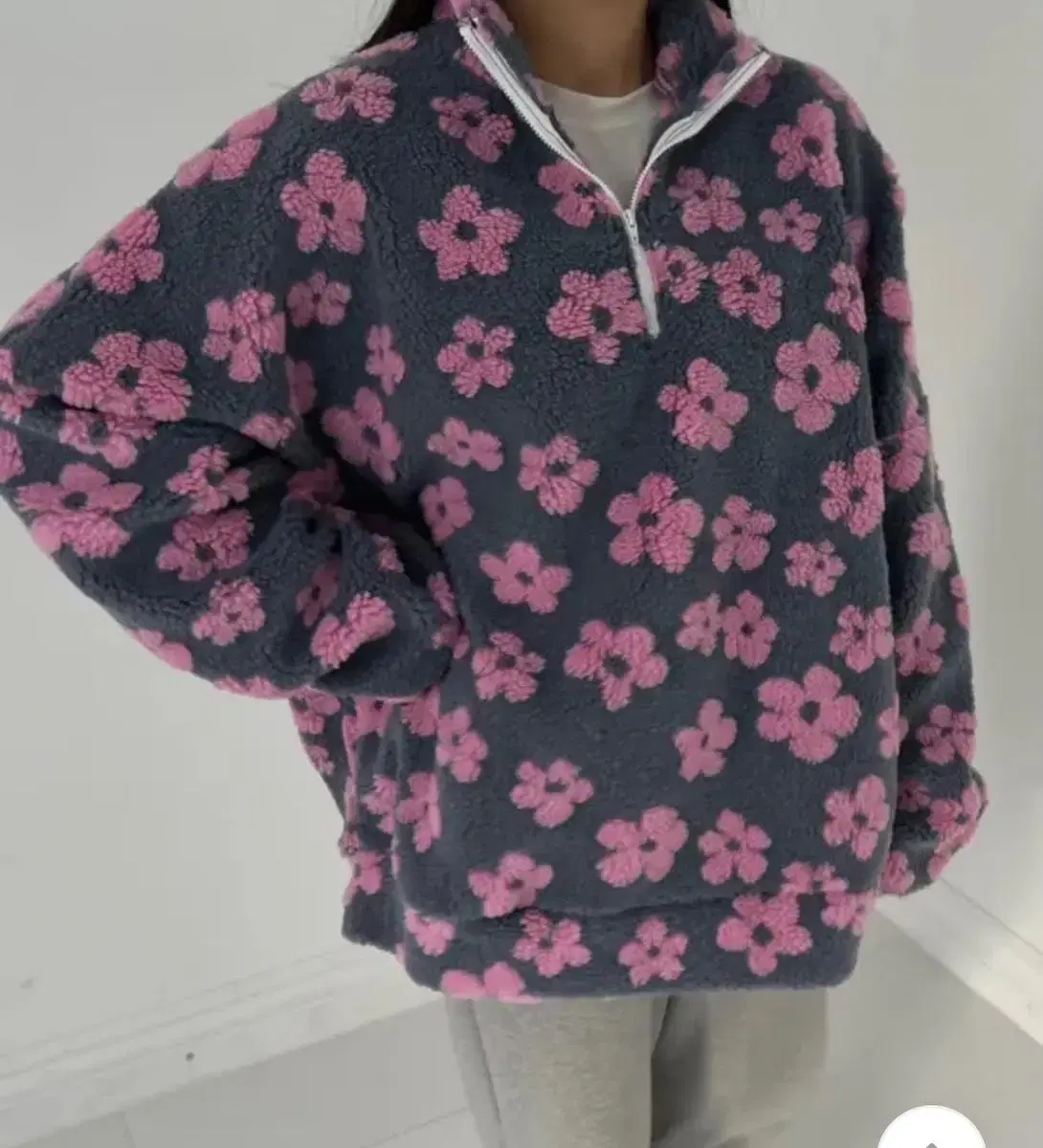 꽃 후리스