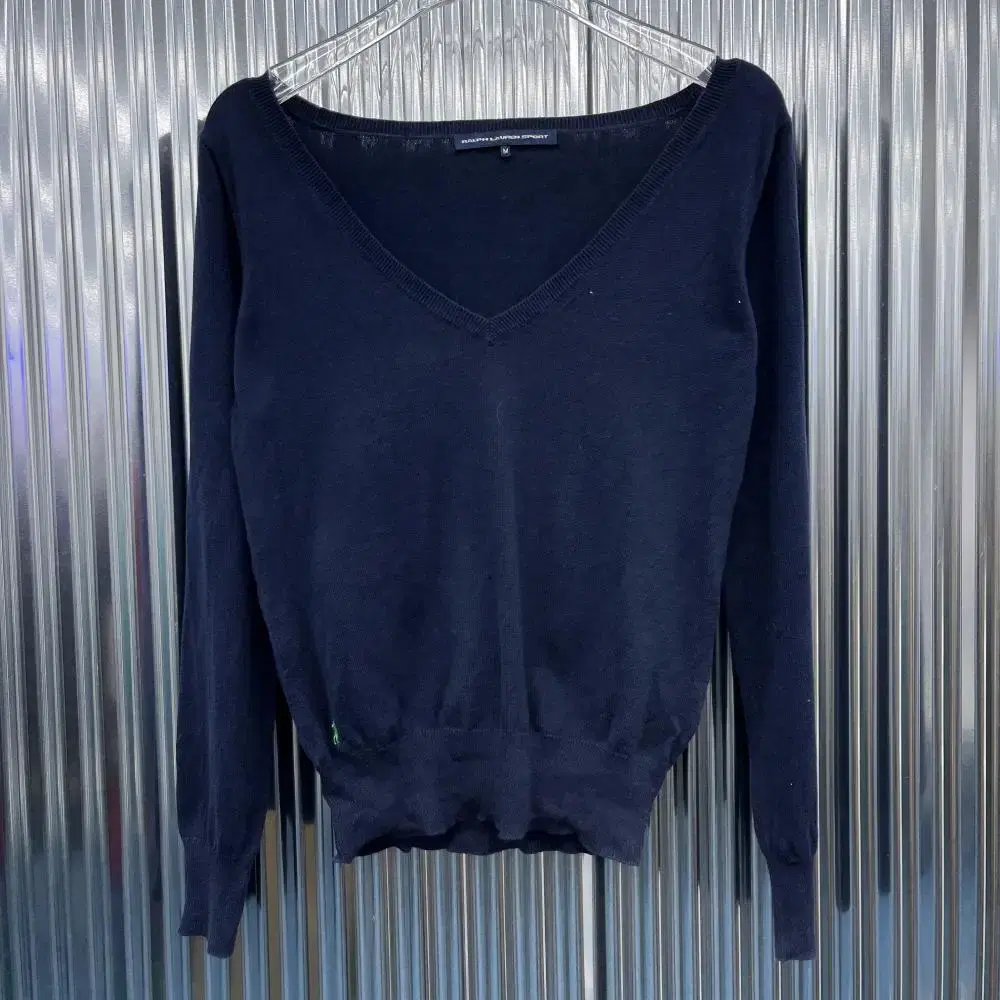 Polo Ralph Lauren Cotton V-Neck Knit (Women's M) X669