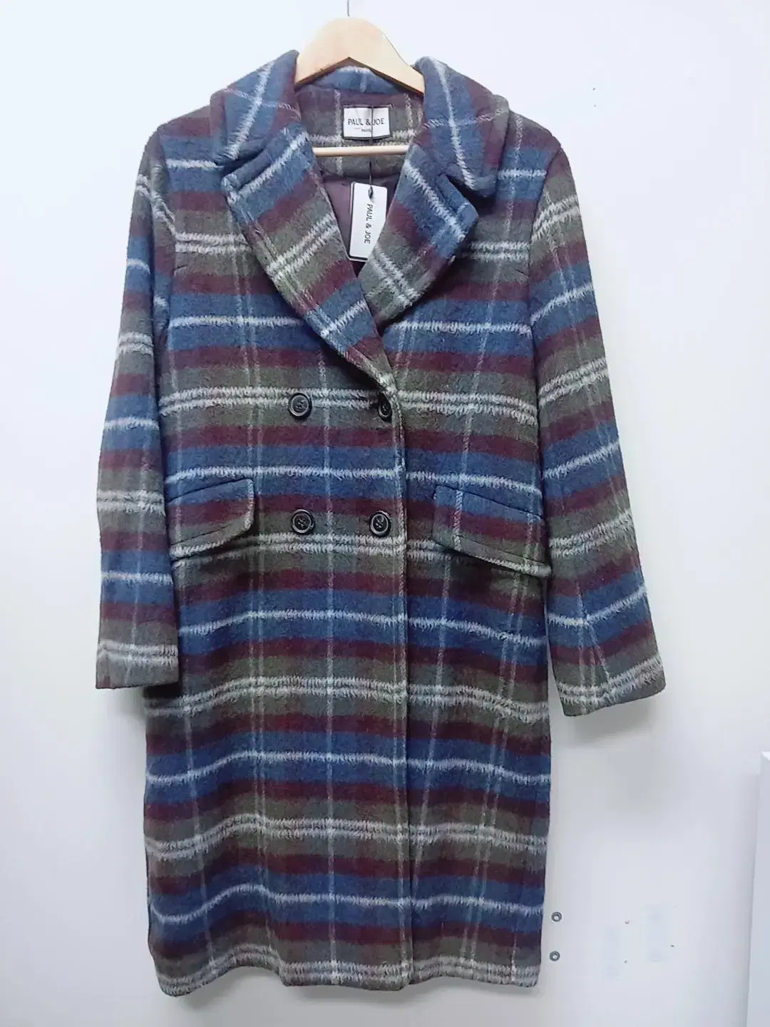 New Arrivals 66 Paul & Jo Wool Plaid Check Coat