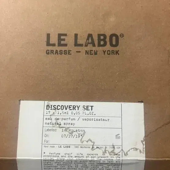 LE LABO 디스커버리 세트 팝니다.