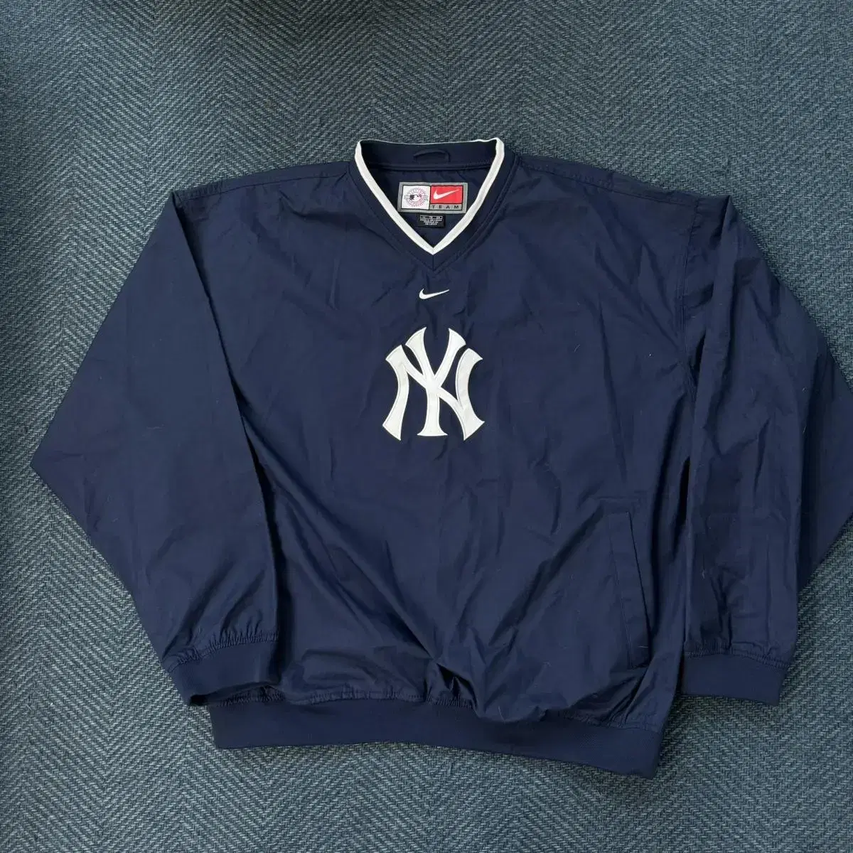 Nike Vintage New York Yankees Yankees Warm Up Big Logo Windbreaker Jacket xL