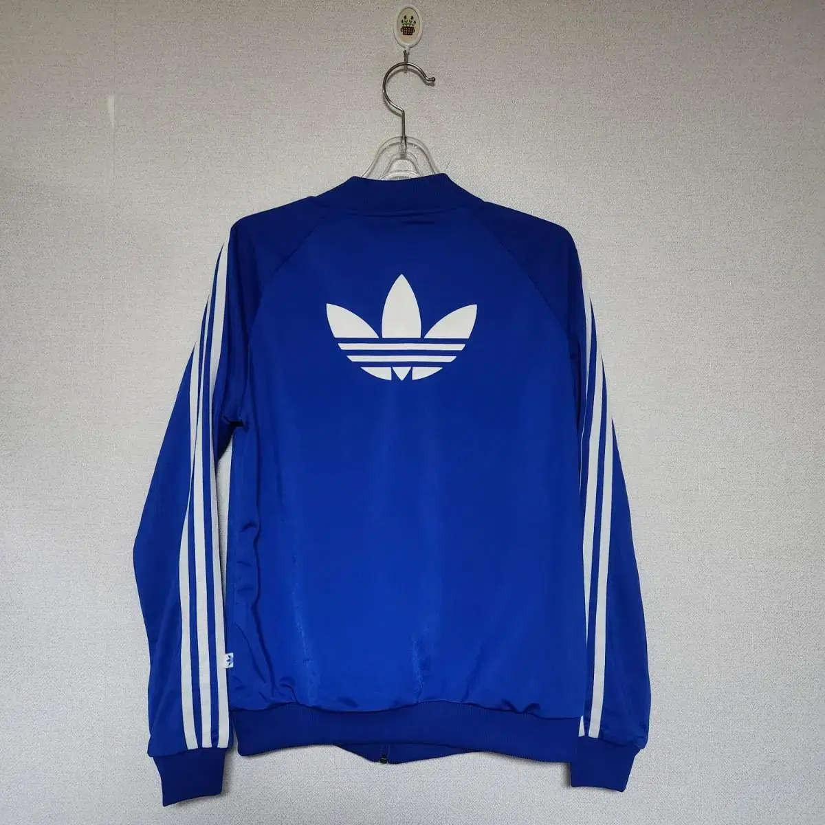 Washed Adidas Superstar Big Logo Track Top Blue Jersey 95