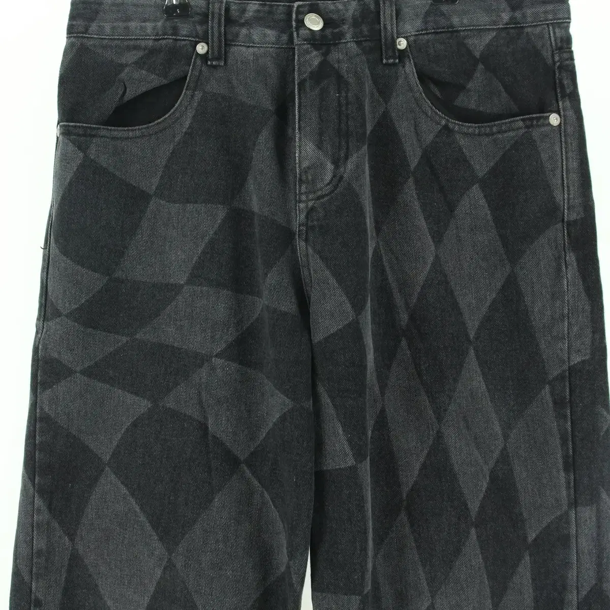 노매뉴얼 D.T CHECKERBOARD DENIM 바지(592AA)