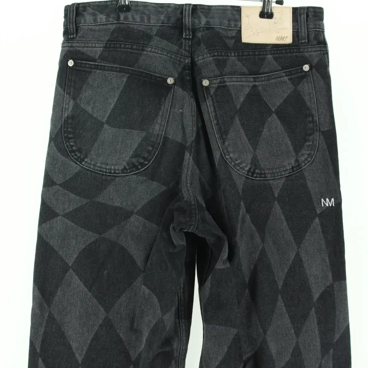 노매뉴얼 D.T CHECKERBOARD DENIM 바지(592AA)