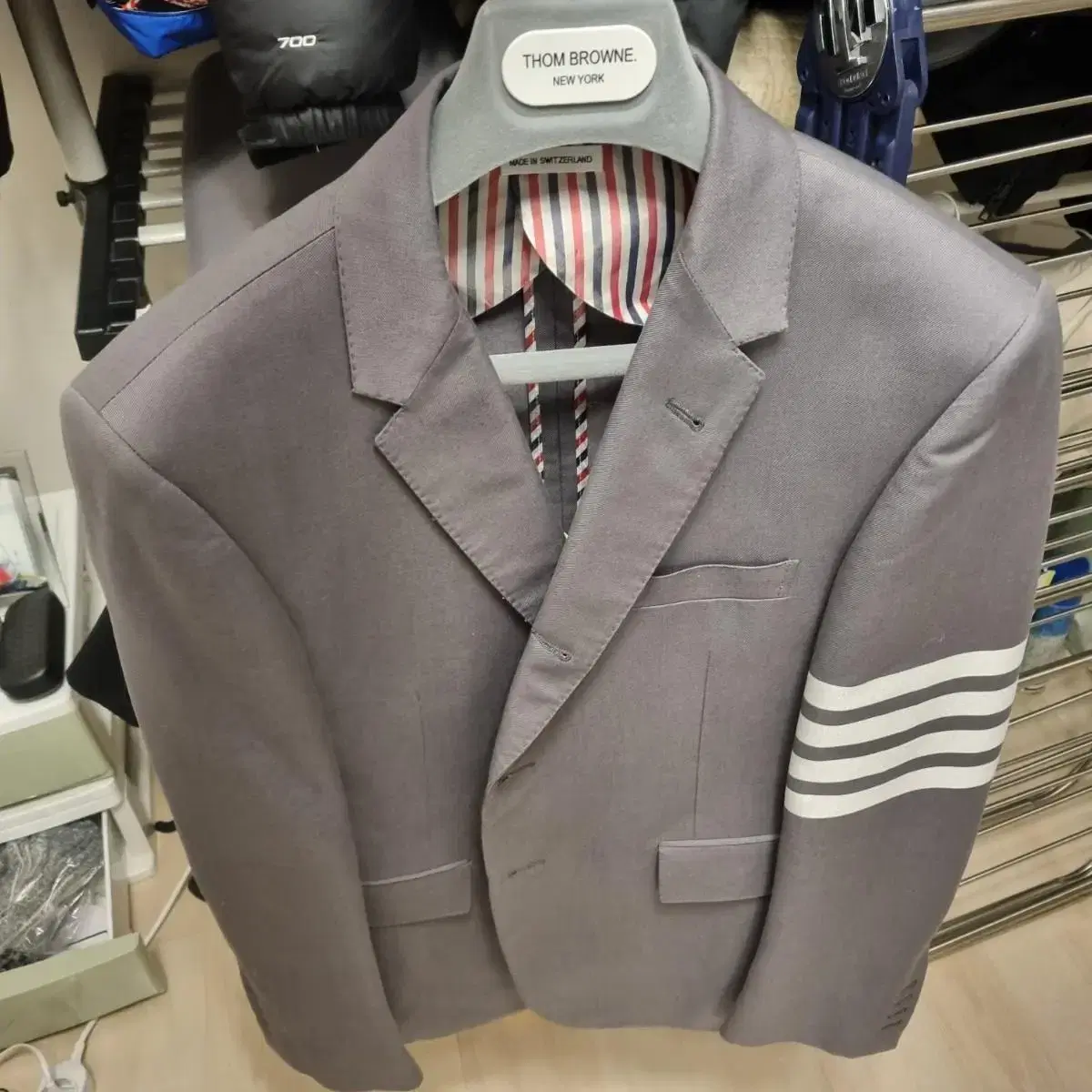 Thom Browne Cotton Medium Gray Blazer 2 sizes