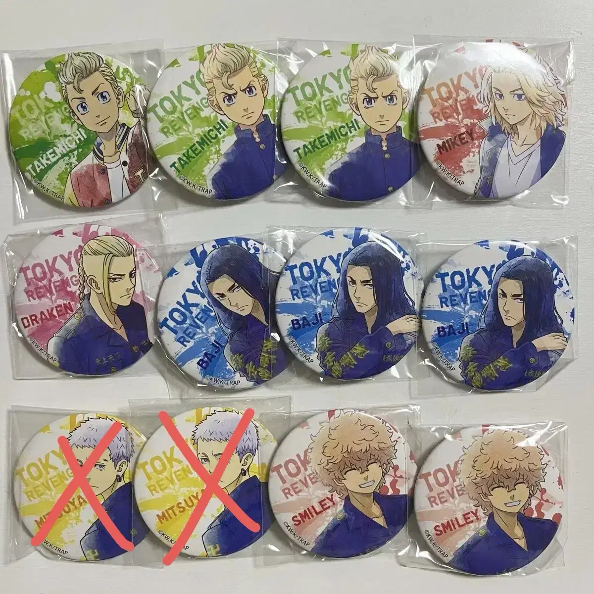 Unsealed) Toriben Badge Mikey Draken Takemichi Chifuyu Mitsuya Mucho Kazutora