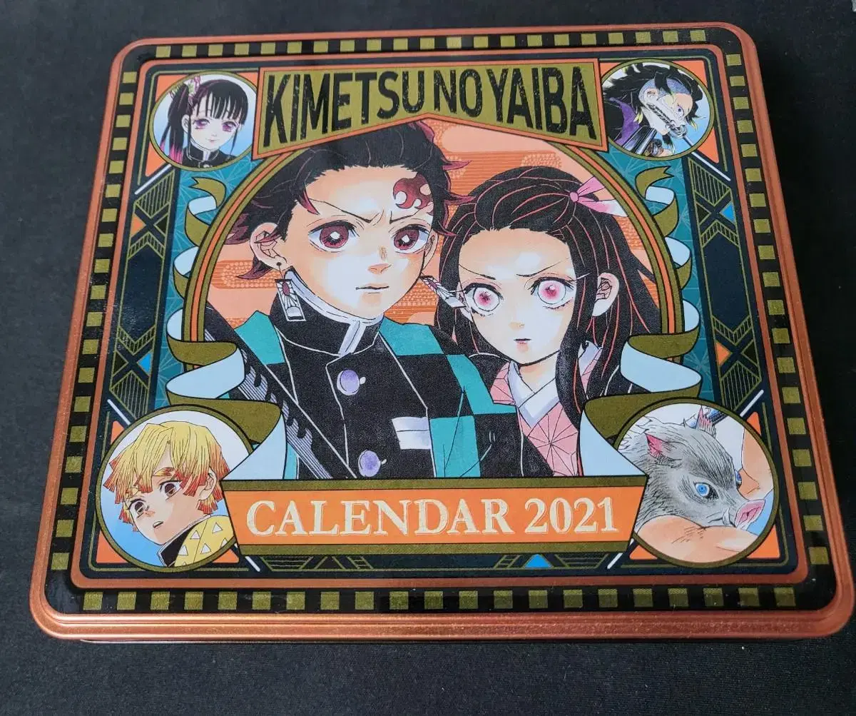 Demon Slayer Original Artwork Comic Calendar 2021 Calendar, Special Can Box