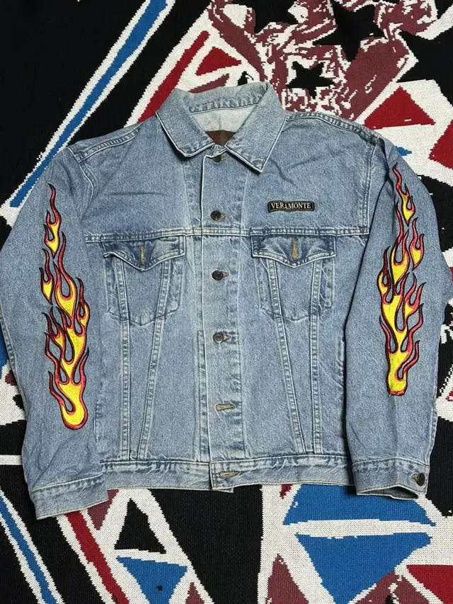 Vintage flame 3rd denim jacket