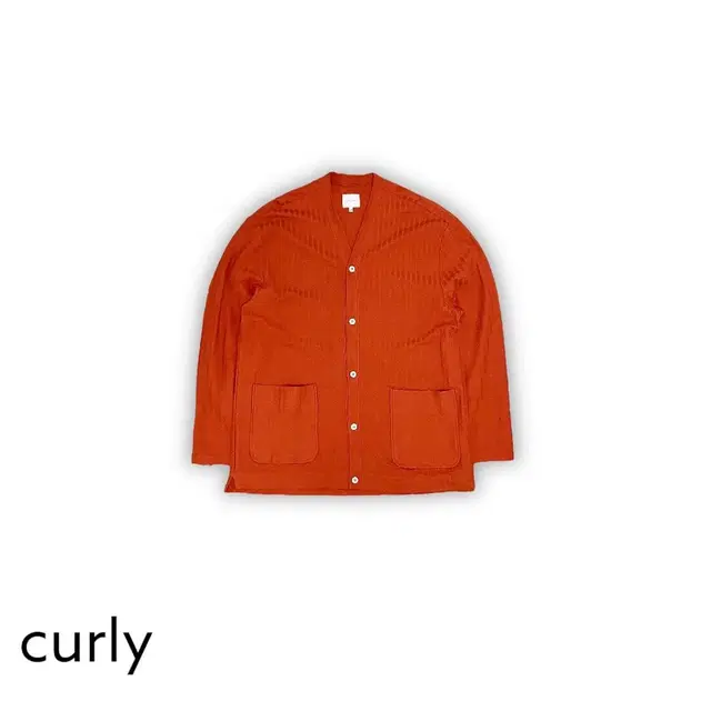 CURLY 오렌지 가디건