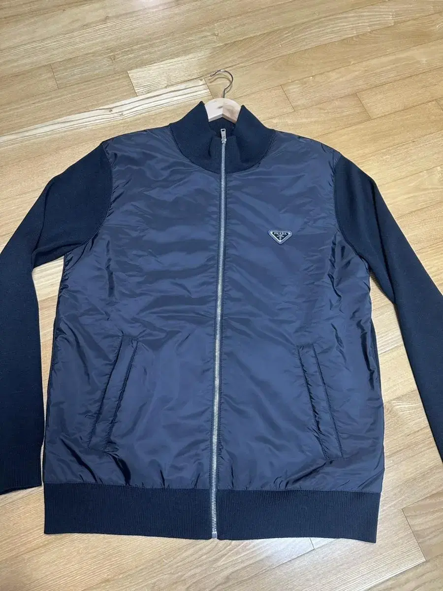 Prada Nylon Zip-up Cardigan