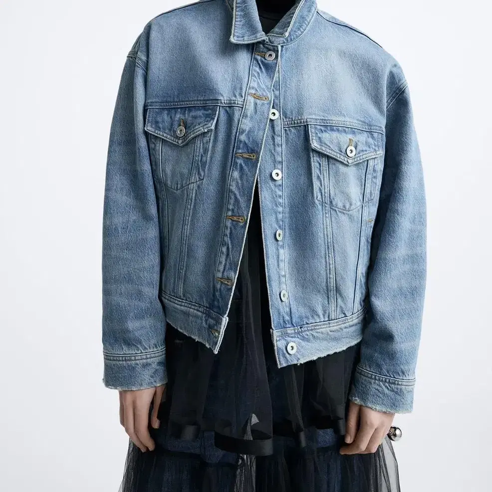 자라 메종스폐셜 콜라보 청코트 원피스 ZARA