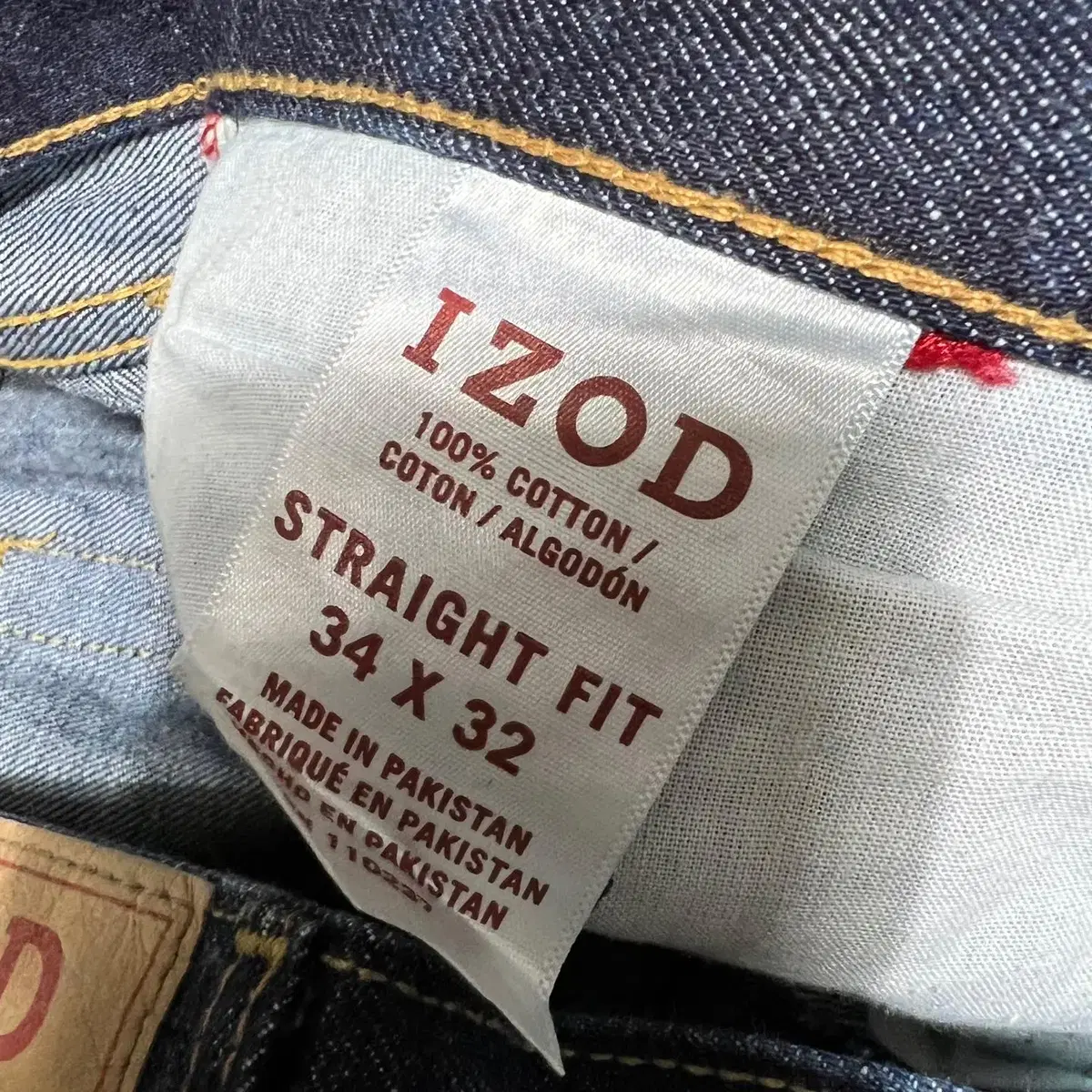 IZOD 스트레이트핏 데님 34size