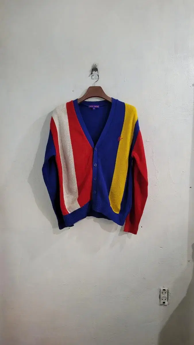 [M]Saint Laurent Vintage 90'S Multicolor Cardigan Jacket!