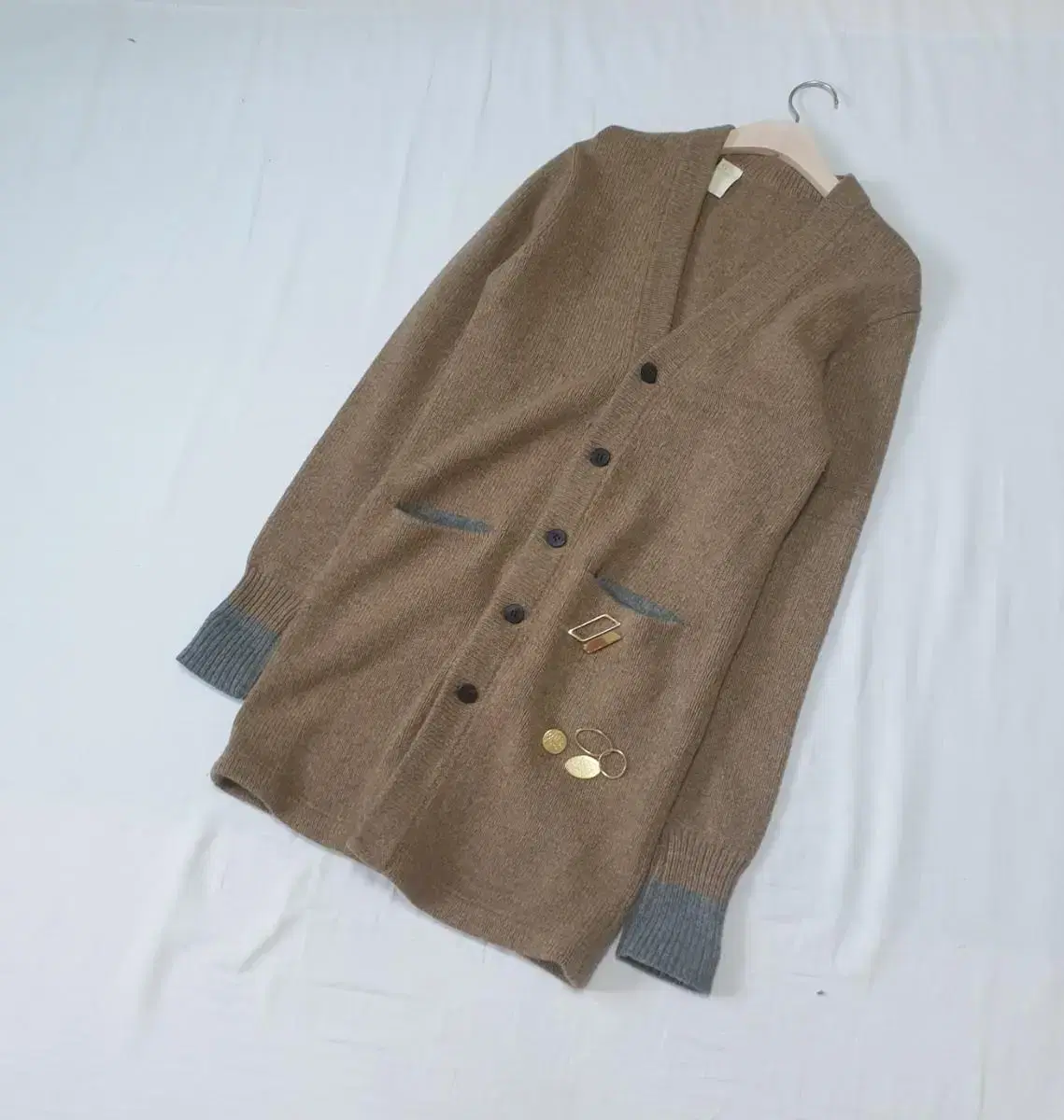 Long Cardigan in Encore Brown