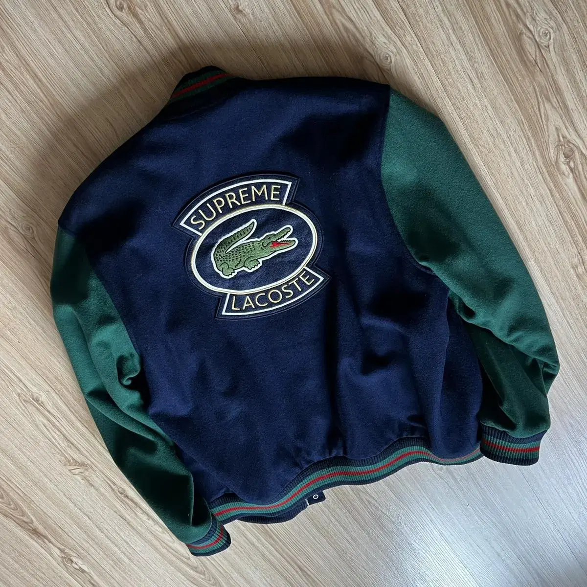 슈프림 라코스테 자켓 Supreme LACOSTE Wool Varsity