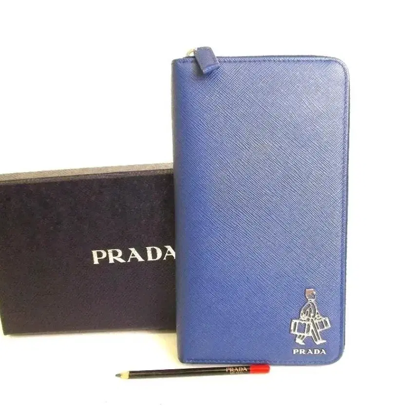 PRADA X PORTER Saffiano Travel Bluette