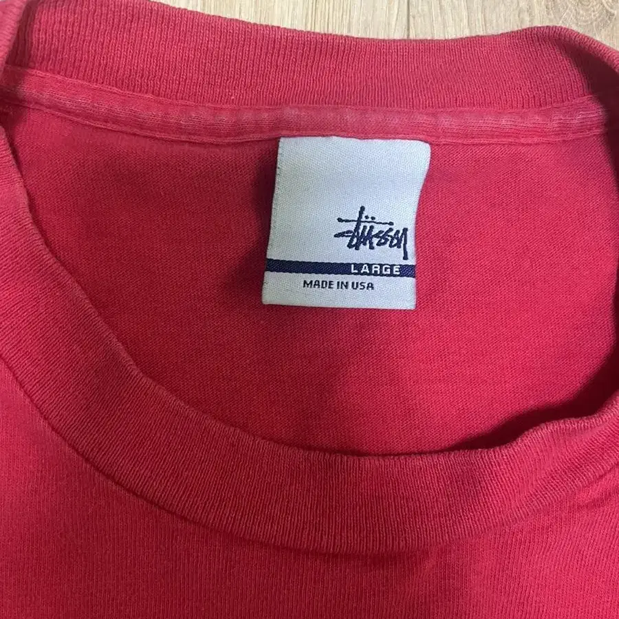 [L] Stussy apple logo parody t shirt 스투시