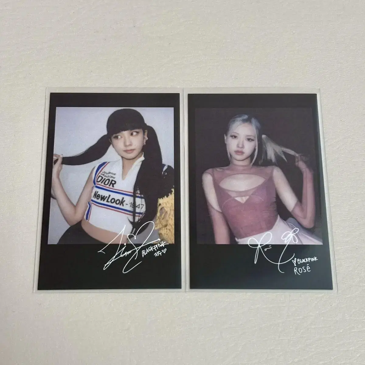 Bulk) black pink Bone Pink ktwon4u ld sign photocard jisoo Rose