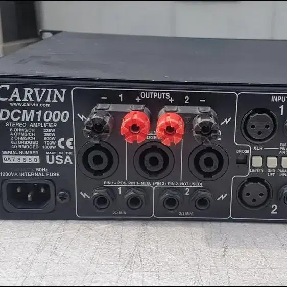 CARVIN DCM1000 중고 파워앰프