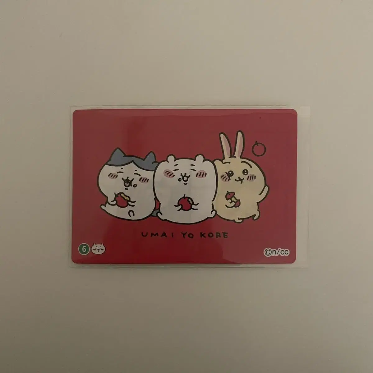 Chiikawa Sausage kard 1st Seal Sticker