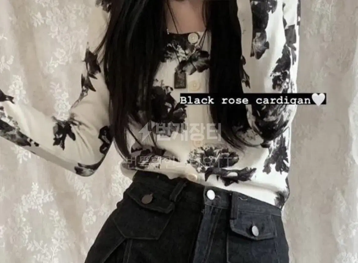 ButterflyVintage Black Crop Rose Cardigan Nissi Somyi U Ib