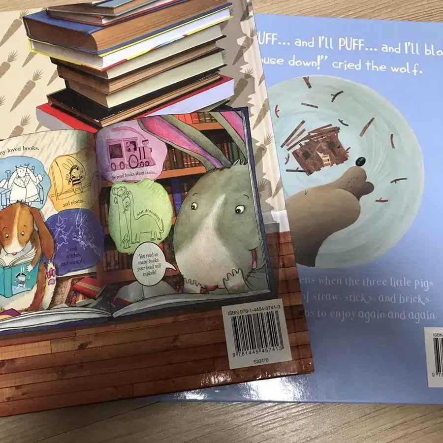 영어동화 bunny loves to read, 3little pigs