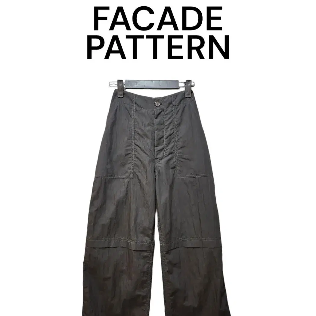 [S] FACADEPATTERN 파사드패턴 나일론 통바지