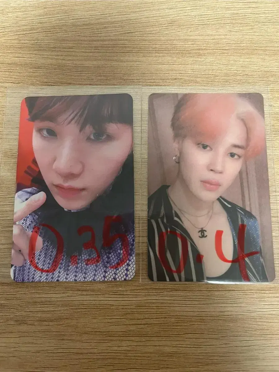 Persona jimin Rubsell suga photocard WTS