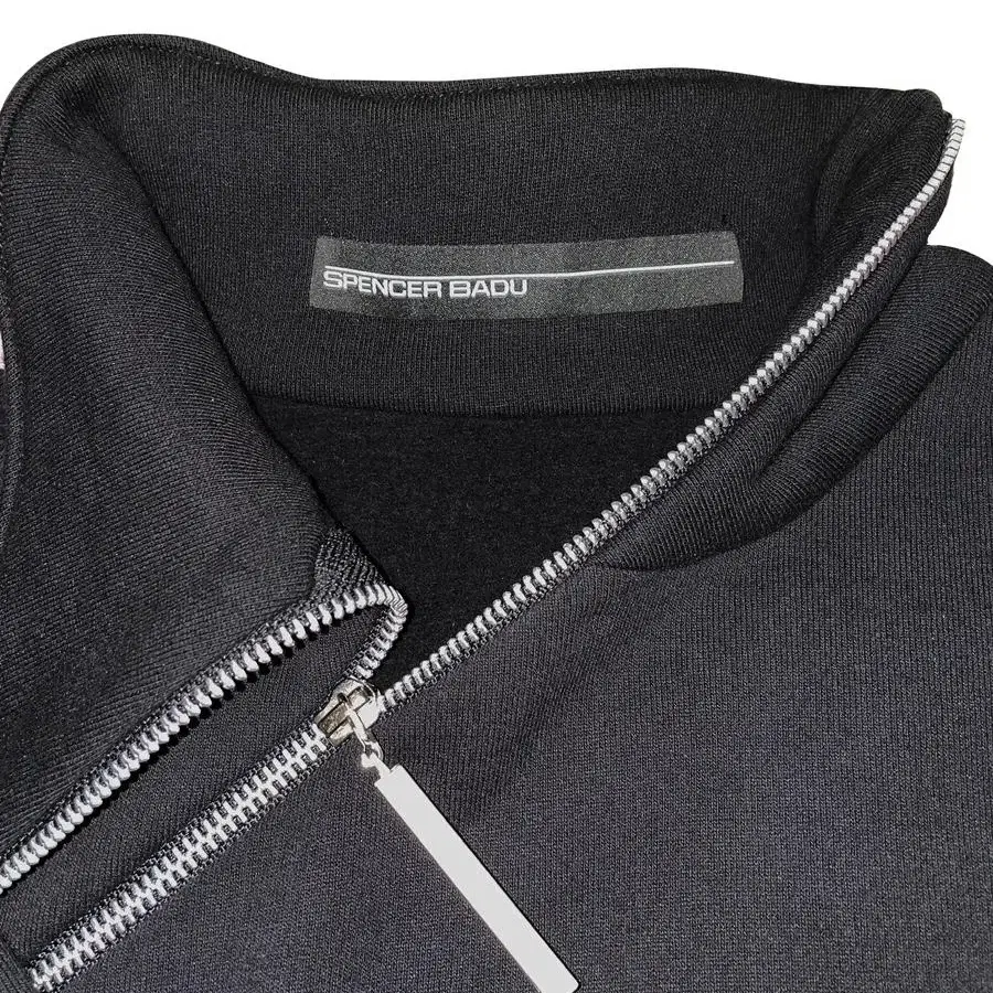 SPENCER BADU Black Zip-Up TN